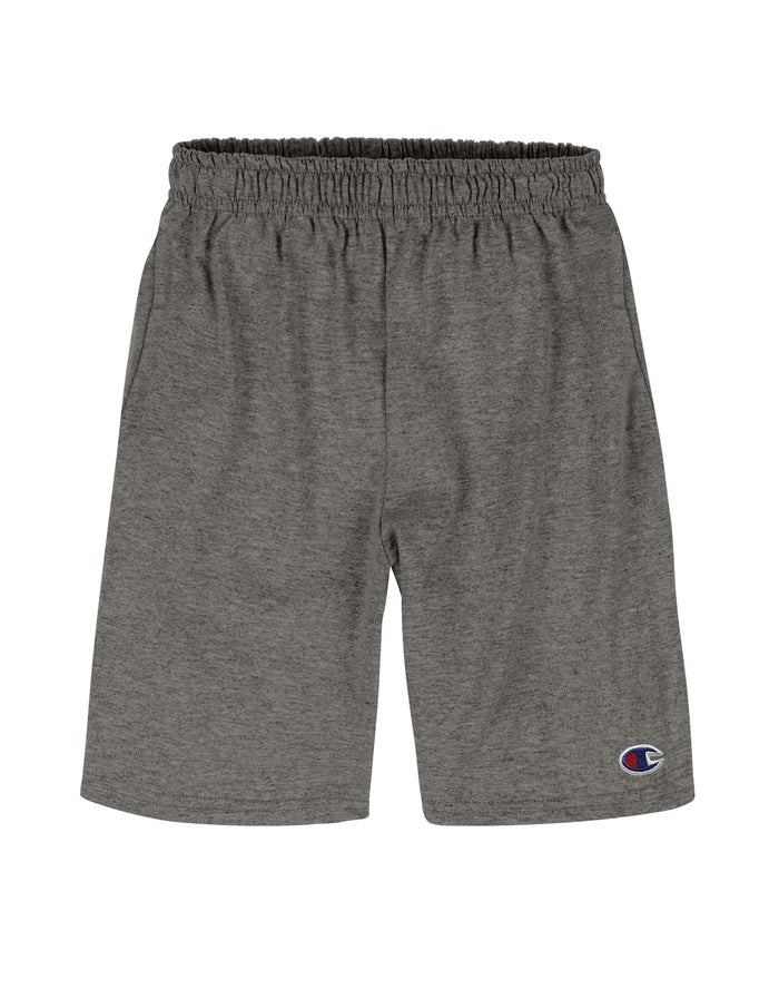 Champion Boys Shorts NZ - Everyday Cotton With Pockets Dark Grey ( 4187-VYKBO )